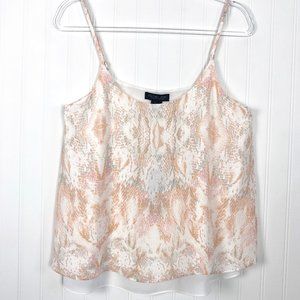 Rachel Zoe Snake Skin Print Sleeveless Top